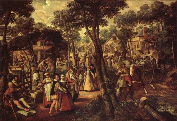 Joachim Beuckelaer A Village Celebration France oil painting art